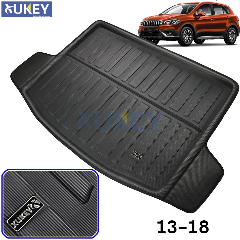 Подходит для Suzuki NEW SX4 S Cross кросс 2014 2018 коврик багажника задний груза напольная