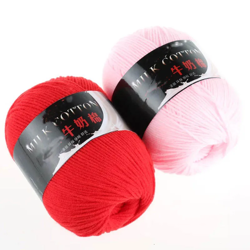 

10ball=500g Three strands of baby milk yarn cotton crochet thread hand knitting wool line baby children yarn