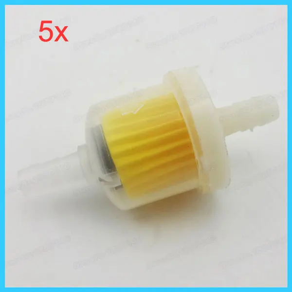 5 шт. бензиновый газовый топливный фильтр для квадроциклов мотоциклов мопедов
