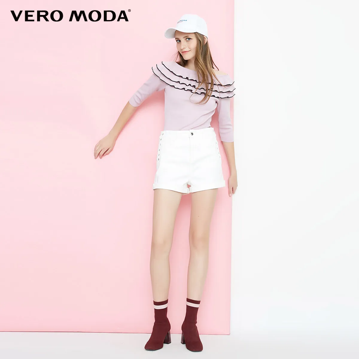 Vero Moda New Flat Shoulder knit Sweater | 318324532 Женская одежда