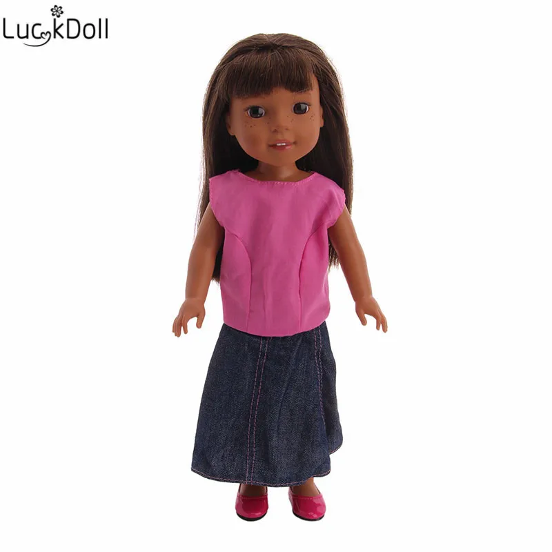 Luckdoll Модная кукла принцесса одежда подходит для 14,5 дюймов Wellie Wishers куклы аксессуары, игрушки для девочек, поколение, подарок на день рождения