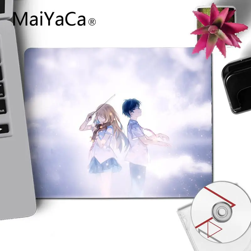 MaiYaCa крутой персонализированный Fashion Your Lie In April Нескользящие прочные силиконовые компьютерные коврики резиновая мышь прочный Настольный компьютер