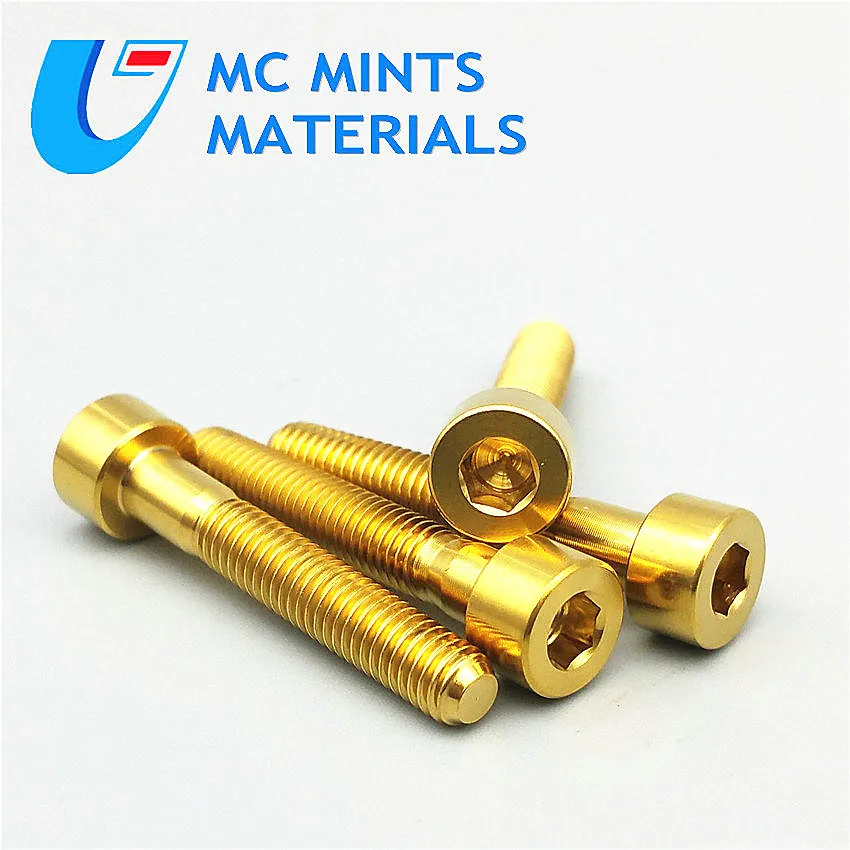 Титан болты для Sram тормоза винт рычага M5 x25mm Колонка голова Ti болты мульти Цвет Титан винт титан крепеж 4/6/24 шт