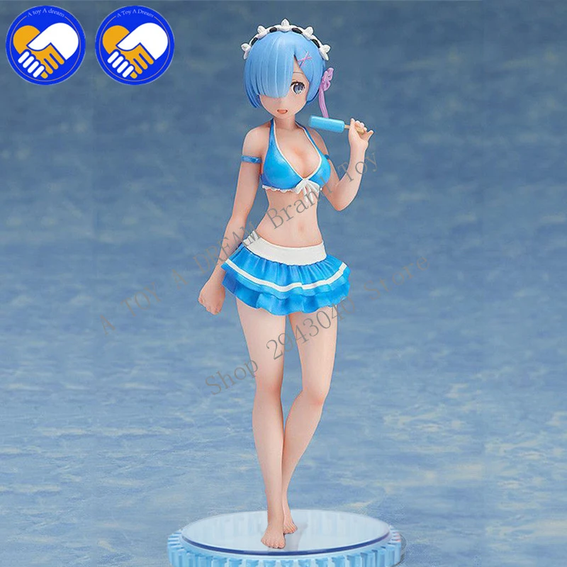 Аниме RE: ZERO Starting Life in другой мир фигурка Ram Rem купальники Ver. Модель украшения ПВХ