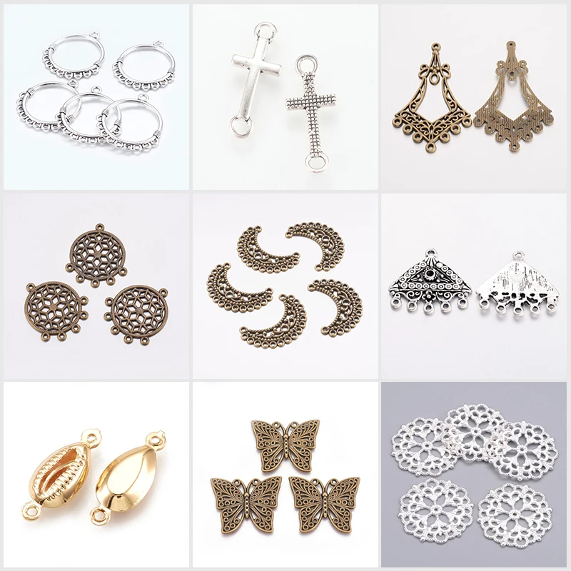100 шт сплав соединители соединительные кольца петля звенья для DIY ювелирных