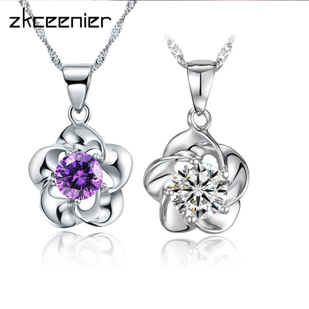 Роскошные трендовые кулоны и ожерелья с цветком вишни персиком ожерелье из