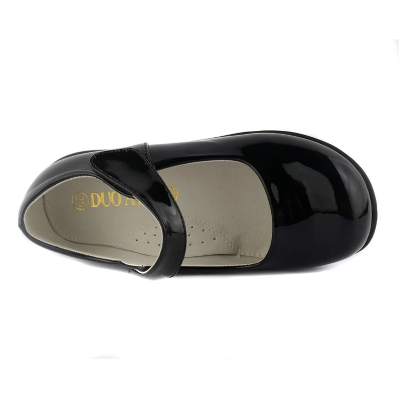 

Spring Girls Black Leather Shoes Pupils Show Children Princess Dance Shoes Kids Classic Glowing Uniforms Sinlge Shoes KS363