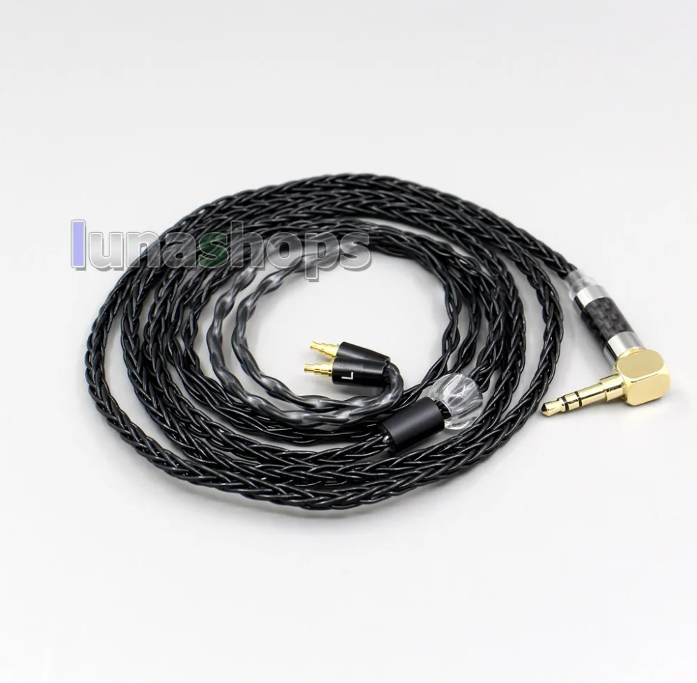 LN006355 XLR сбалансированный 3 5 мм 2 8 жильный посеребренный кабель для наушников
