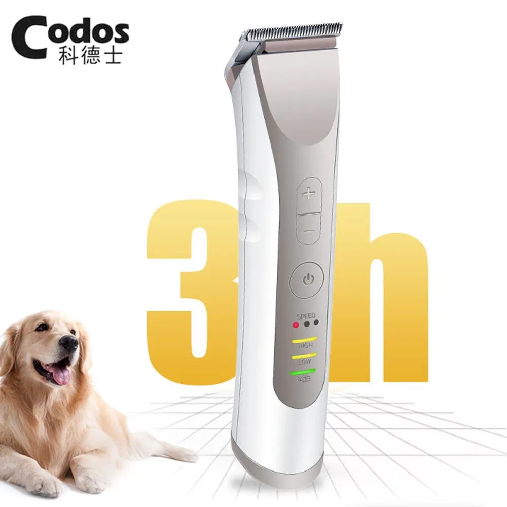 Профессиональный перезаряжаемый триммер Codos CP3380 для кошек и собак машинка