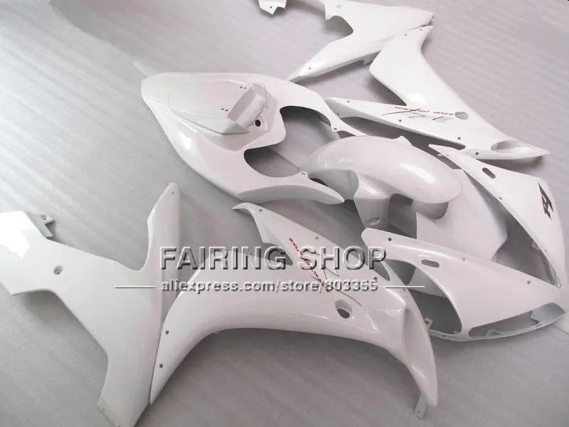 

Custom Injection mold motorcycle fairings kit for YAMAHA 04 05 06 YZFR1 YZF1000 YZF R1 2004 2005 2006 full white ABS fairing set
