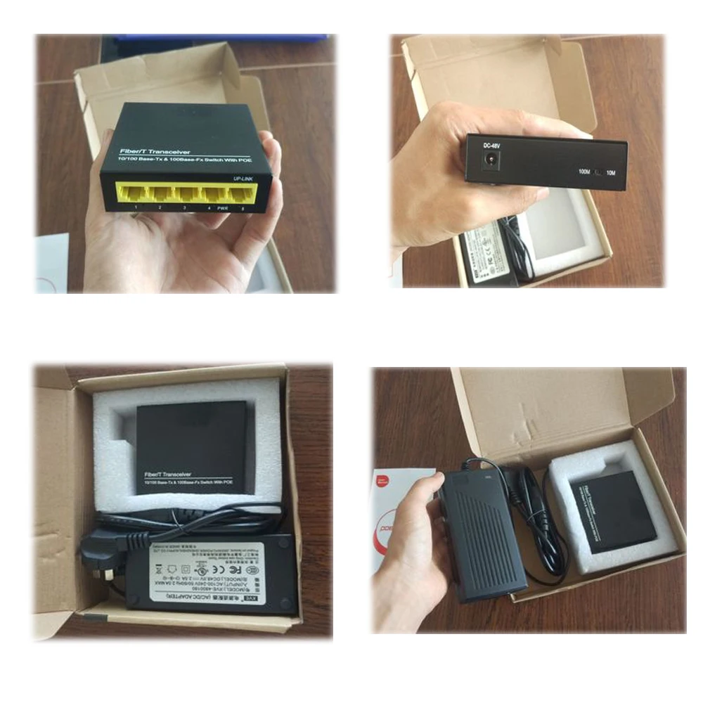 5 портов PoE переключатель питания по Ethernet коммутатор 60 Вт 802.3af для сети IP камер