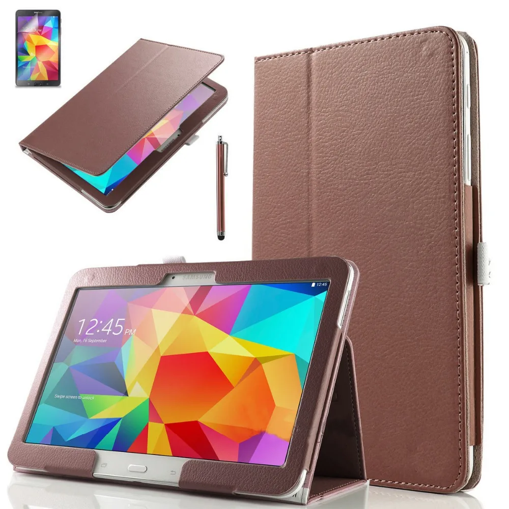 Чехол для Samsung Galaxy Tab 4 10 1 новый модный книжка из искусственной кожи чехол