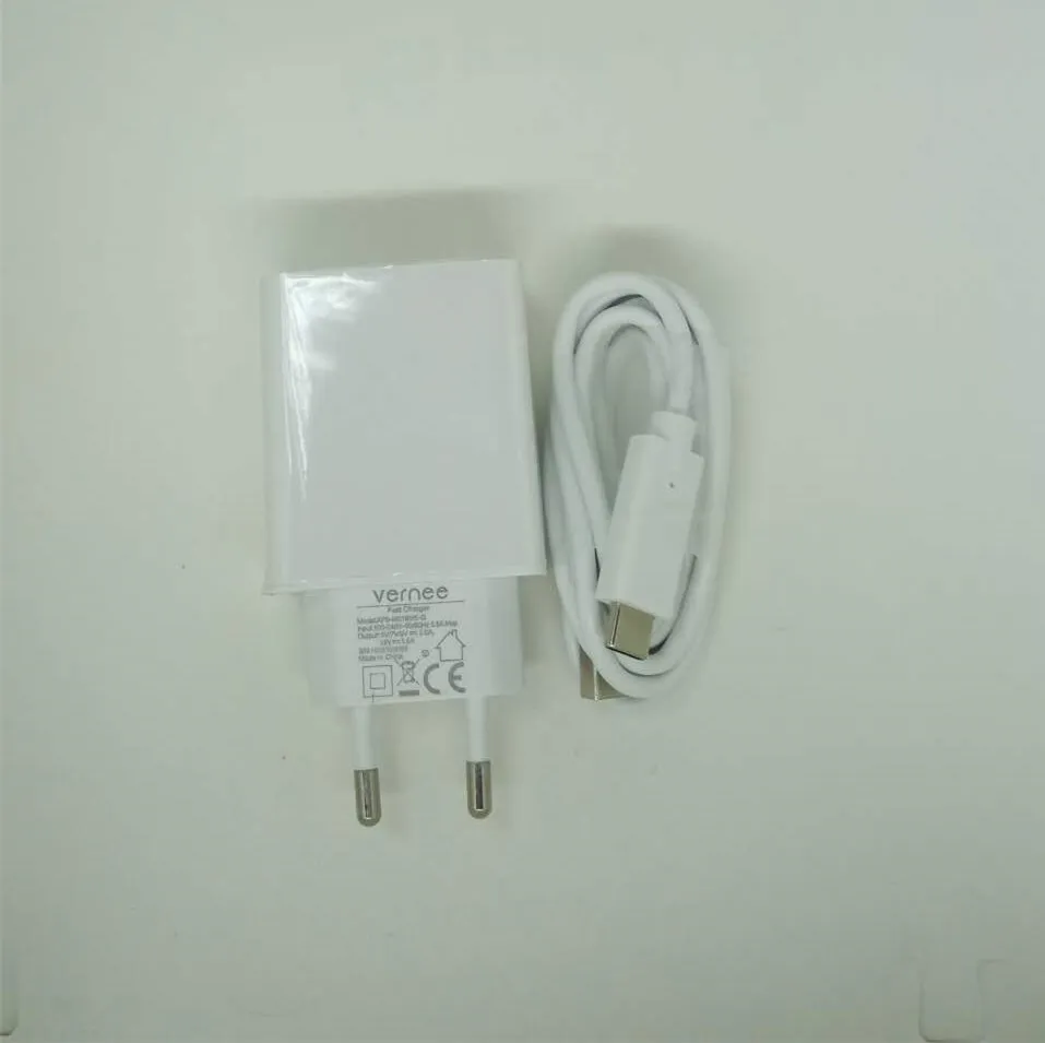 Новый оригинальный Vernee Apollo lite USB зарядное устройство с адаптером для путешествий