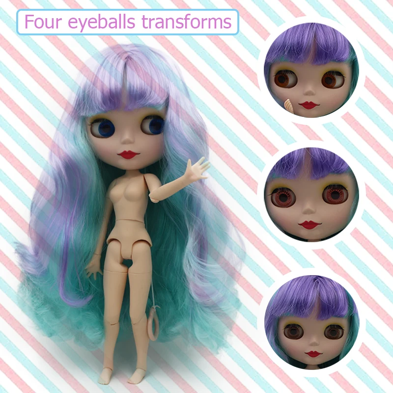 Заводская кукла Neo Blyth, матовое лицо, 1/6 BJD, шарнирная кукла Blyth, куклы для девочек, игрушки для новорожденных детей 8
