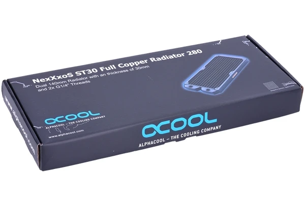 Холодный ряд полный медный радиатор Alphacool NexXxoS ST30 280mm 2*140mm