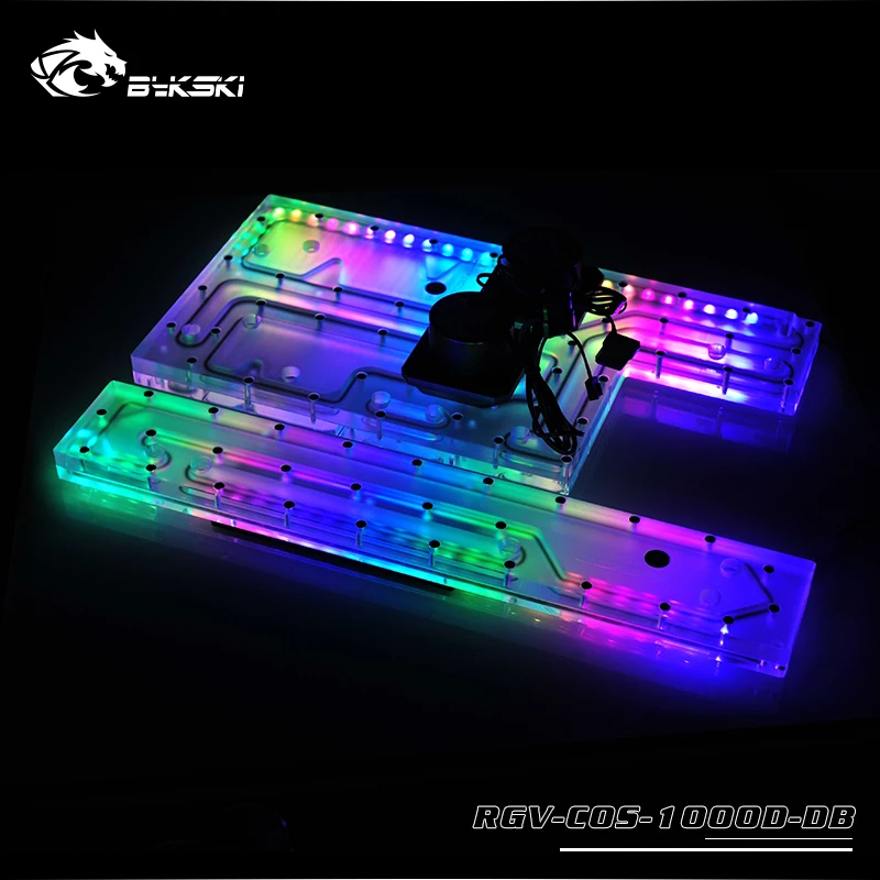 Bykski водный охладитель пластина для CORSAIR 1000D чехол, RBW(5 V)/RGB(12 V), подходит для водяного охлаждения здания