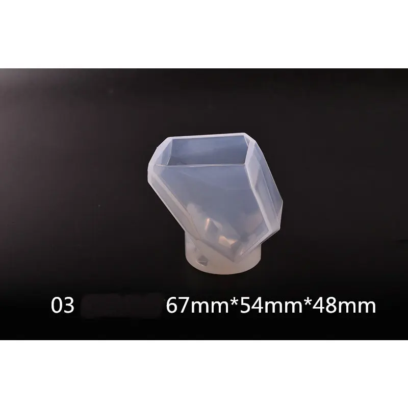 

3pcs Cute Crystal Silicone Mold Jewelry Pendant Accessories DIY Charms Handmade Cabochon Findings Epoxy Resin Gem Stone Mould
