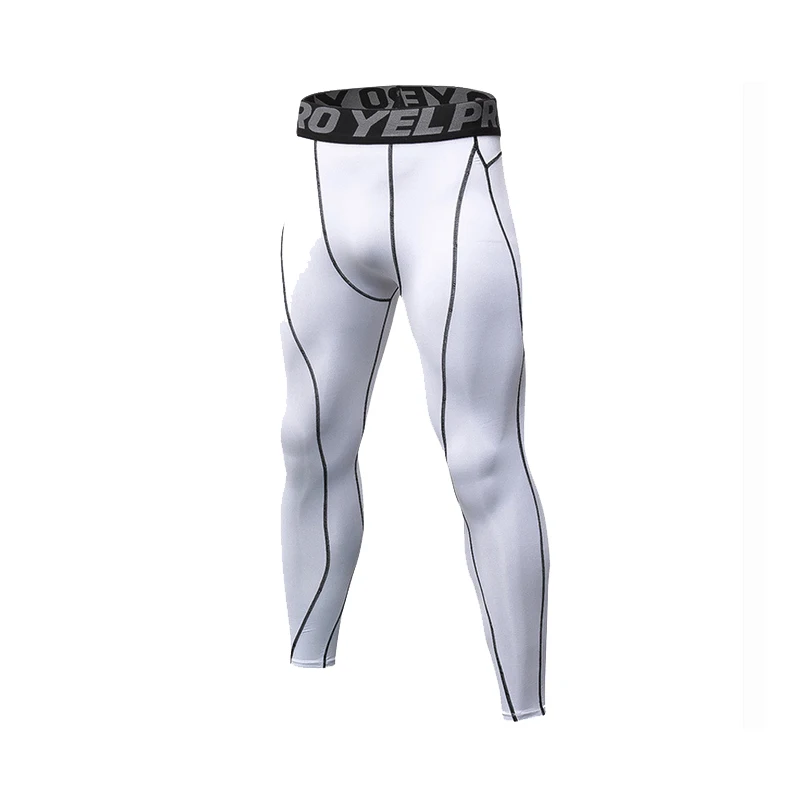 Леггинсы мужские компрессионные эластичные быстросохнущие дышащие брюки для