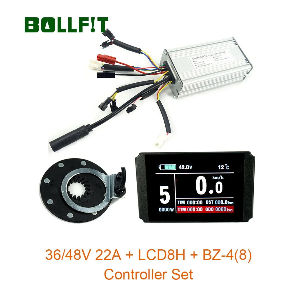 Контроллер для велосипеда BOLLFIT KT набор 36/48 в 22A 9 Mosfets с цветным дисплеем
