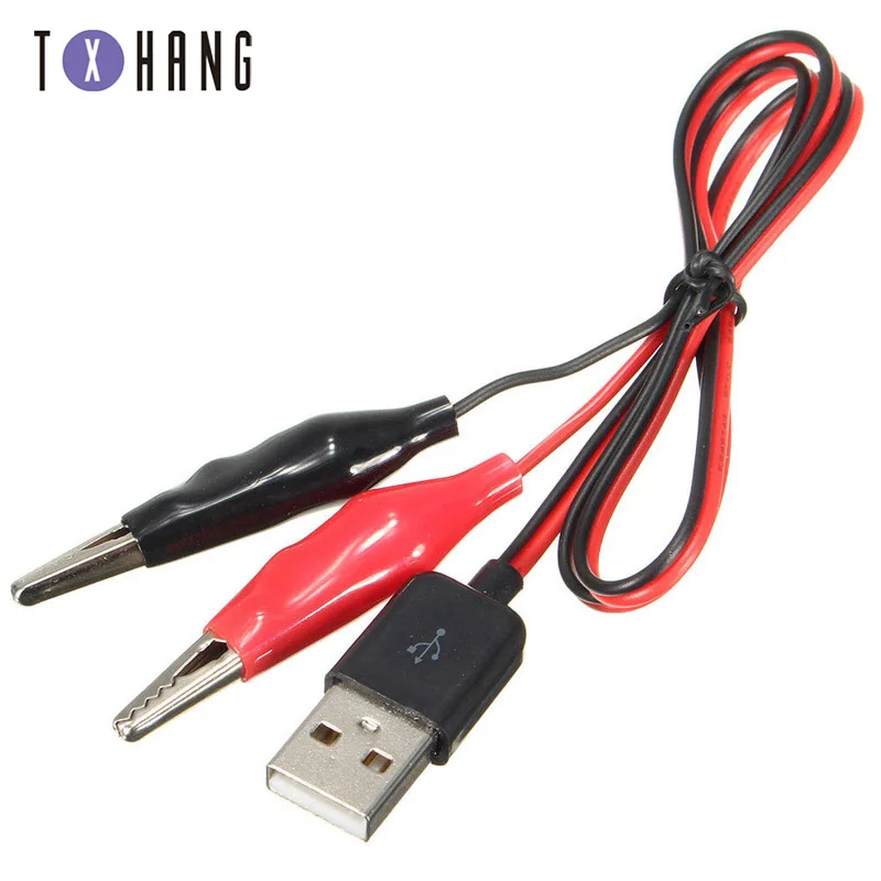 1 пара Аллигатор Тестовый Шнур свинцовый зажим Электрический 4 мм банан/USB Разъем