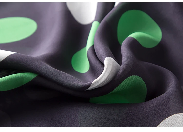 

Women Dots T Shirt 100% REAL SILK Crepe Printed Short Sleeved Shirt 2019 Summer T shirt for Women New