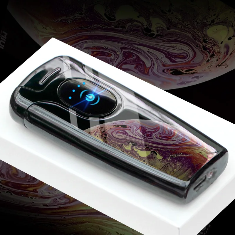 Arc электронная USB электрическая сигарета электрическая зажигалка с функцией отпечатка пальцев для бойфренда отца день рождения свадебный подарок зажигалки
