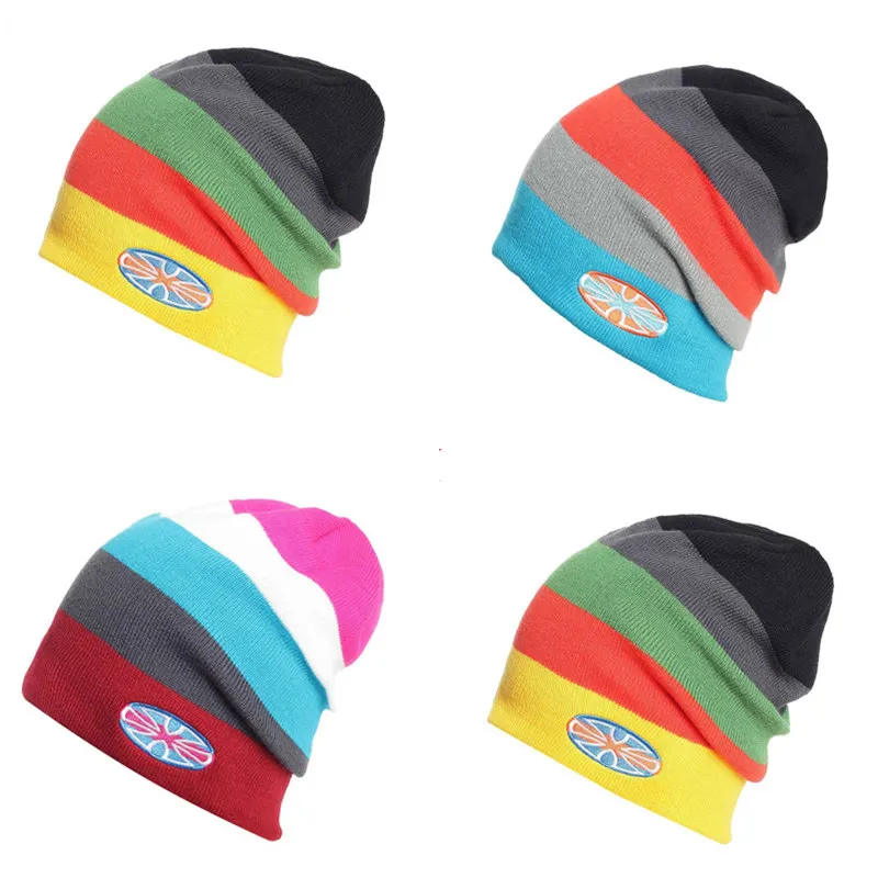 Мужские и женские лыжные теплые зимние шапки вязаные для катания на коньках с