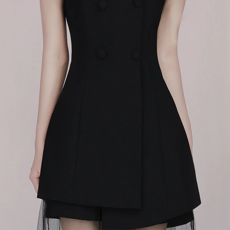 Женское платье с открытыми плечами Max Spri однотонное черное трапециевидной формы V