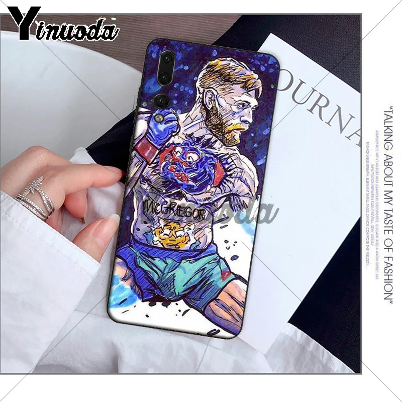 Yinuoda Conor McGregor черный мягкий чехол для телефона из ТПУ Huawei P10 plus 20 pro P20 lite mate9 10 honor view10