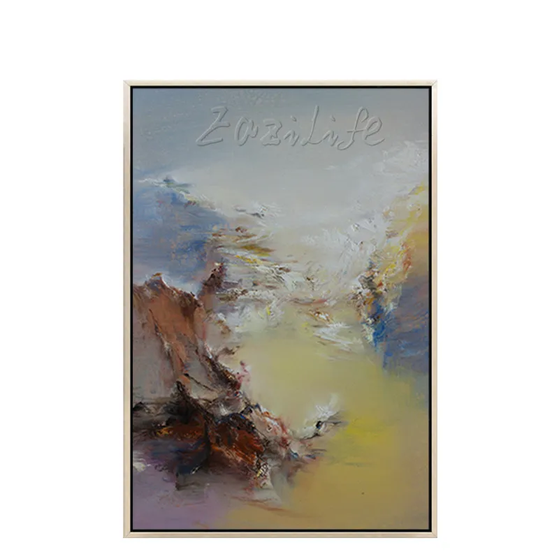 Ручная роспись Большой Современный пейзаж абстрактная живопись маслом на холсте
