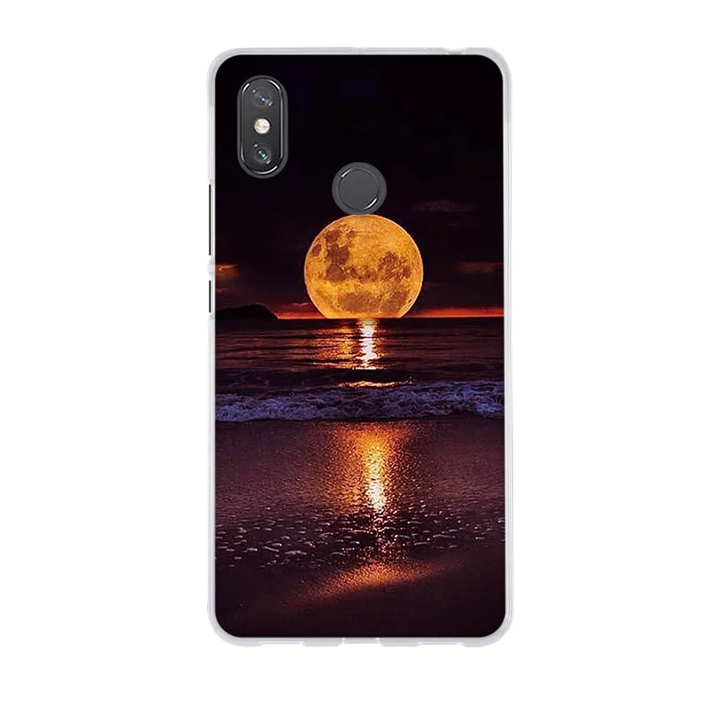 Чехол с рисунком для Xiaomi Mi Max 3 Тонкий силиконовый чехол Max3 задняя крышка телефона