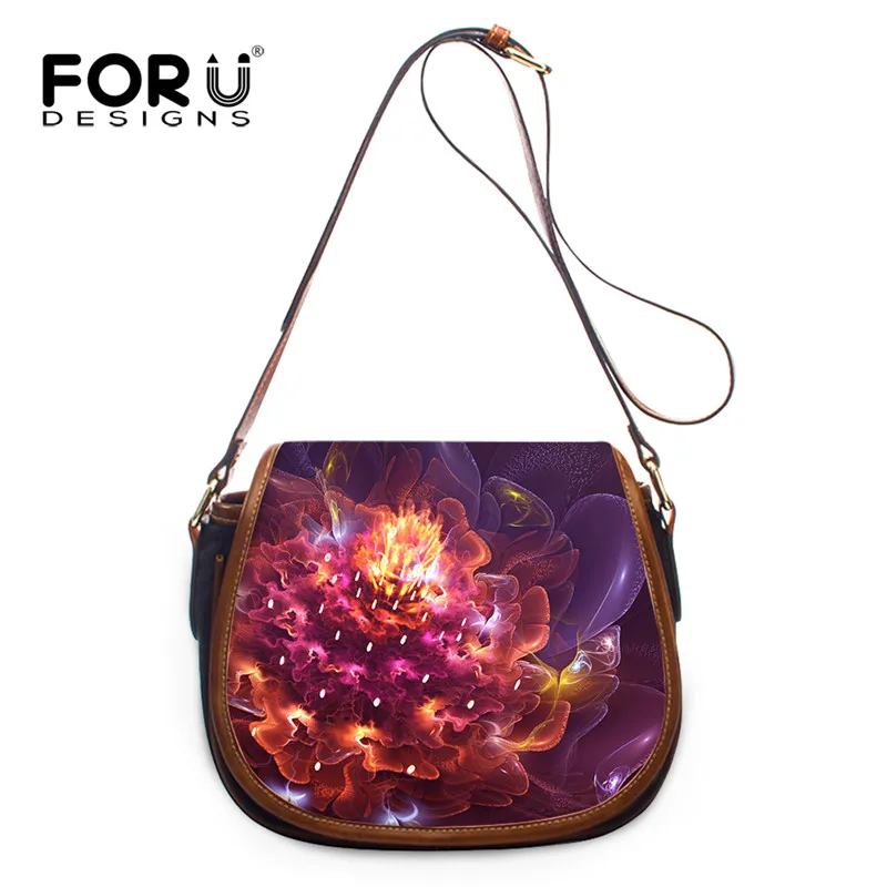 FORUDESIGNS/стильная женская сумка через плечо из искусственной кожи с цветком