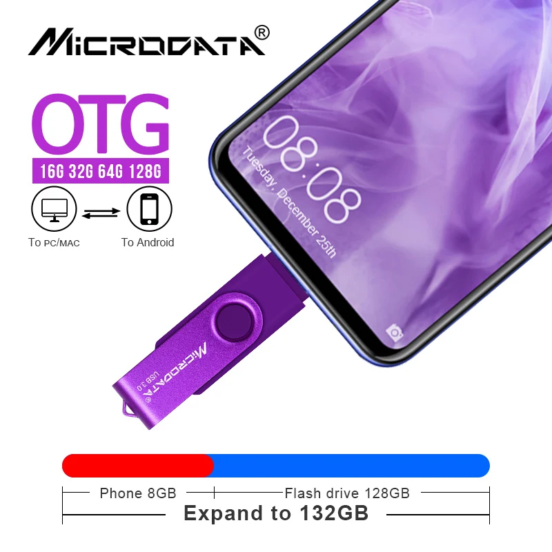 USB 3 0 OTG флеш-накопитель Rotable Pen 16 ГБ 32 64 128 Высокоскоростной usb карта памяти для