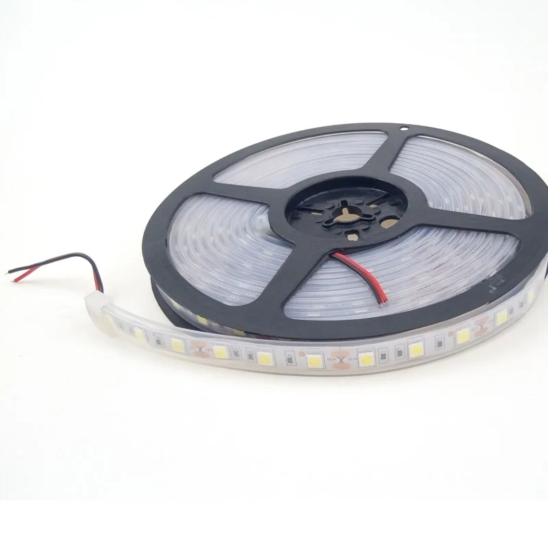 

5m IP67 LED Strip Light Lamp 5050 12V Flexible Ruban Warm white Cold white for Indoor Outdoor Garden Kitchen Iluminacion CE ROSH