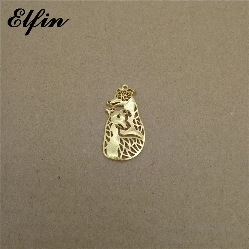 

Elfin Wholesale Trendy Whippet Couple Pendants