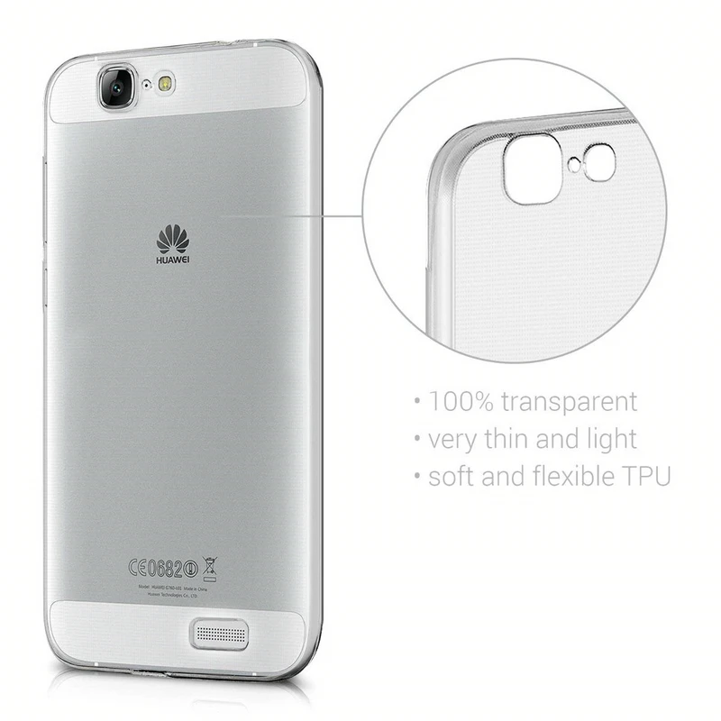 Чехол для huawei Ascend G7 TPU Силиконовый прочный прозрачный мягкий чехол для huawei G7-L01 задняя крышка
