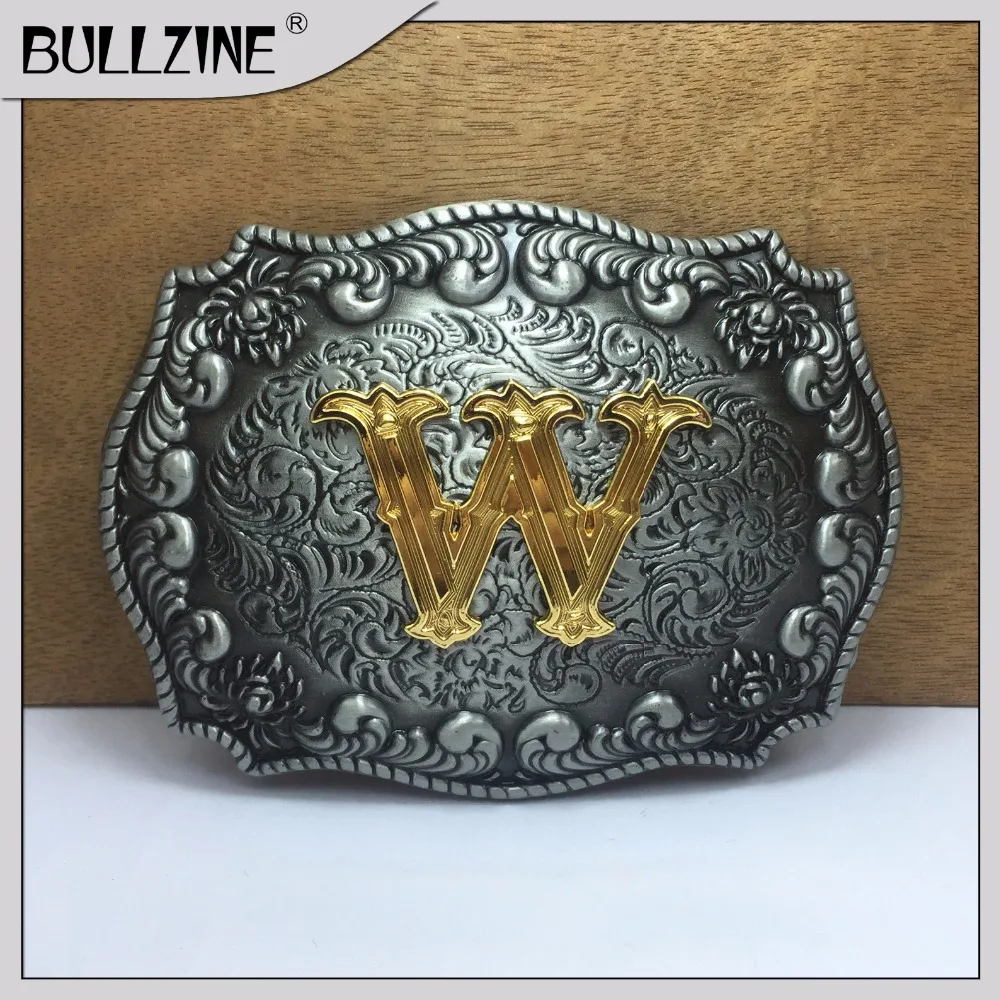 В Bullzine с буквой W пряжка на ремешке магическое Оловянное ожерелье и золотистой