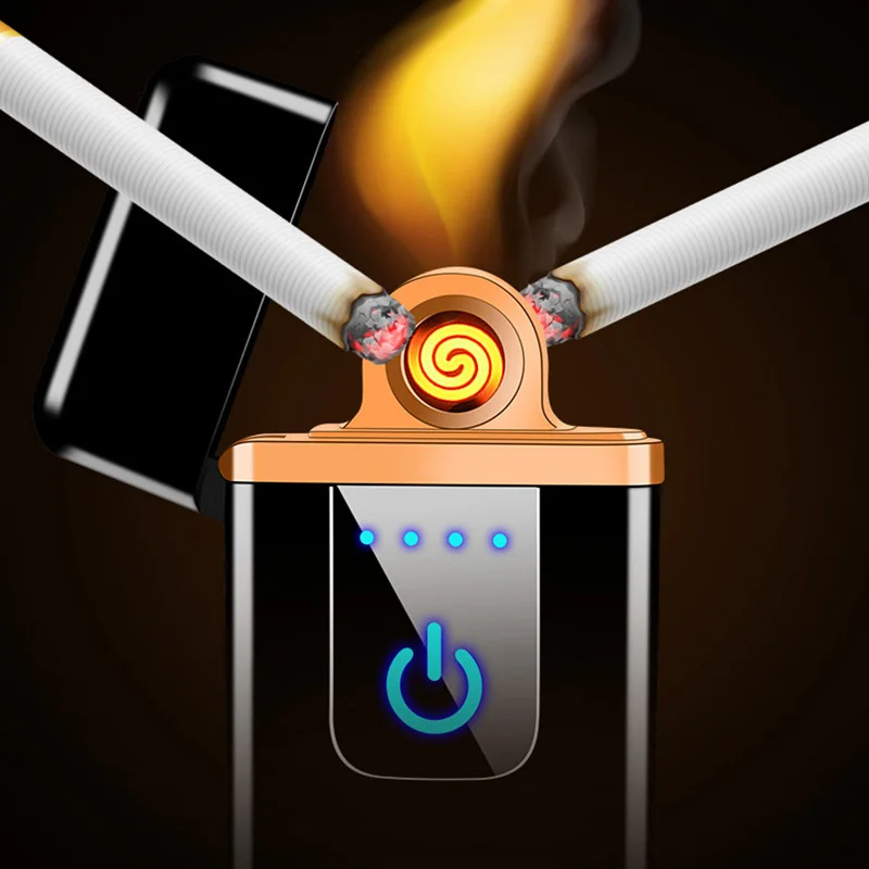 Сенсорная Индукционная Электронная зажигалка ультратонкая Encendedor Isqueiro USB