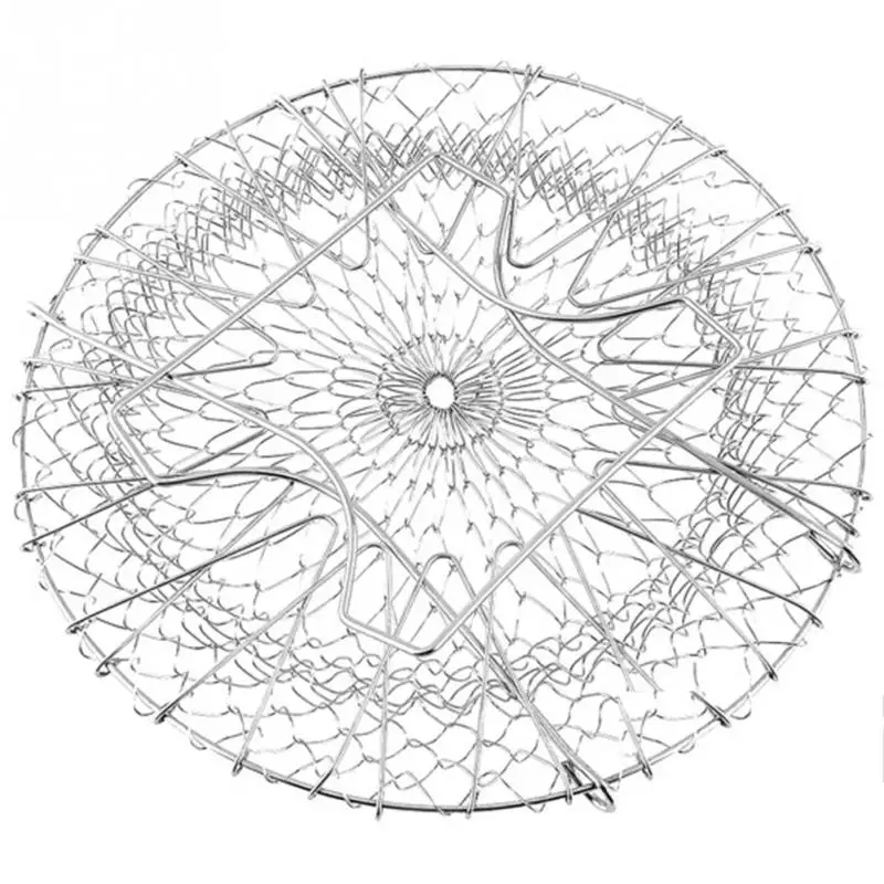 Многофункциональная складная корзина для жарки из нержавеющей стали