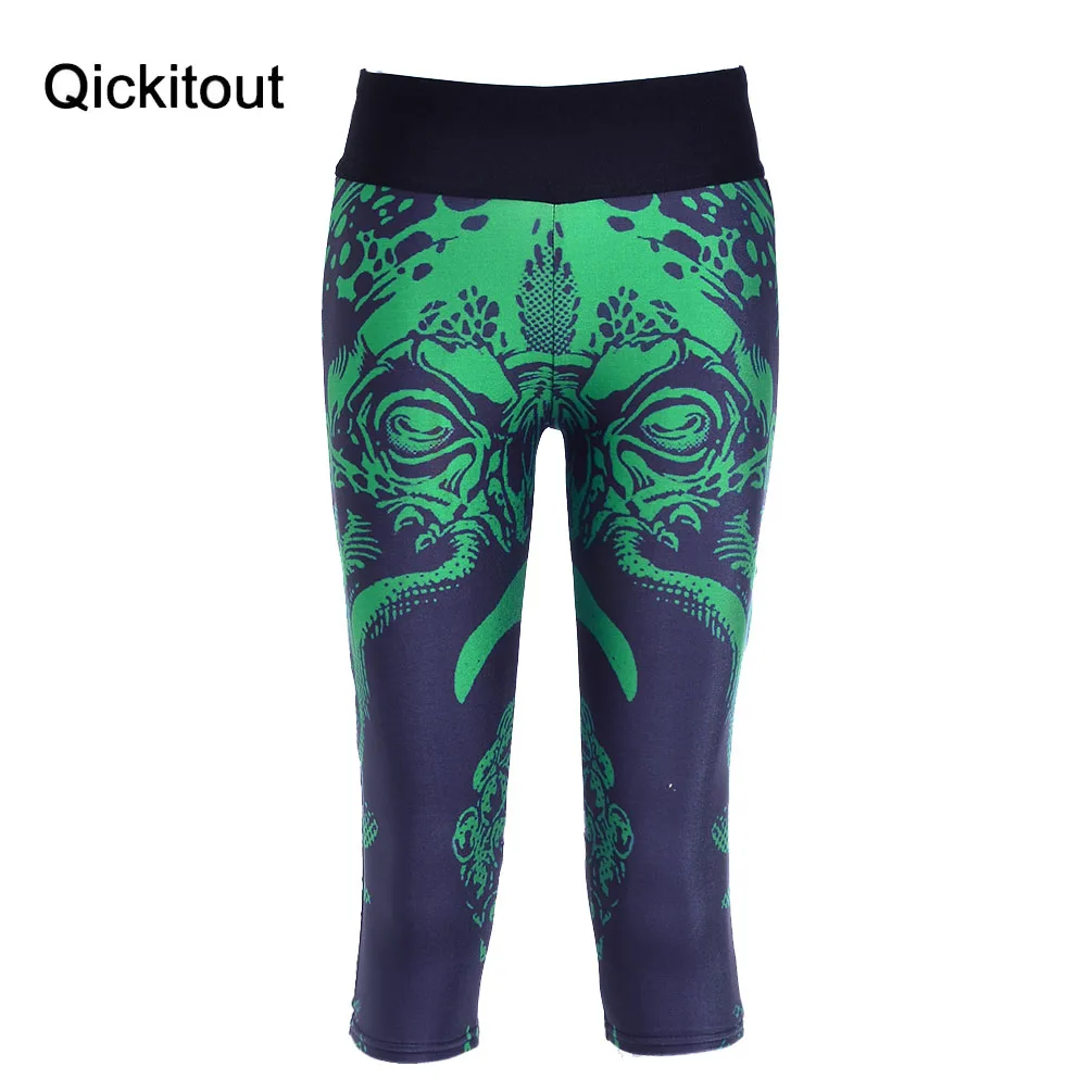 Новые сексуальные горячие продажи женские брюки с 7 точками леггинсы Зеленый