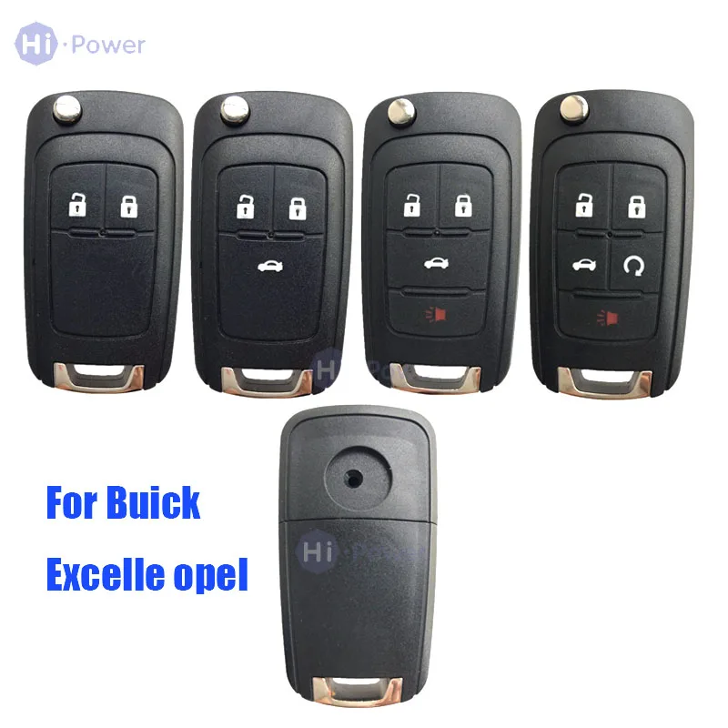 Чехол для автомобильного ключа с 2 / 3 /4 /5 кнопками и 1 кнопкой складной Buick Opel Excelle XT