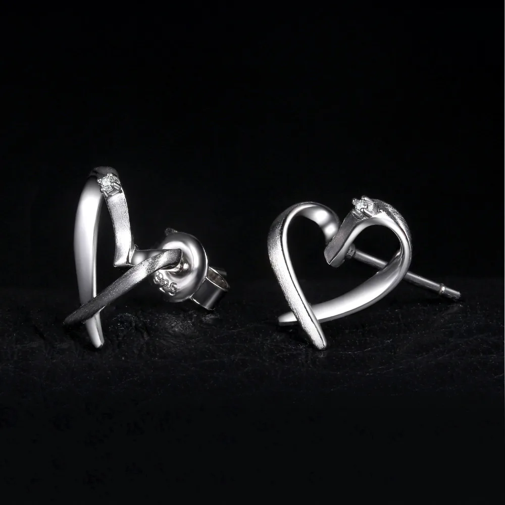 Женские серьги-гвоздики из серебра 925 пробы с фианитом | Серьги-гвоздики