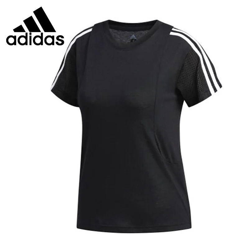 Новое поступление оригинальных женских футболок с коротким рукавом и сеткой Adidas