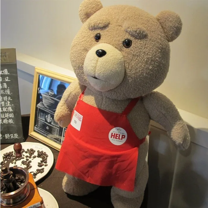 

2016 Movie Teddy Bear Ted 2 Plush Toys In Apron Soft Stuffed Animals Plush 45cm