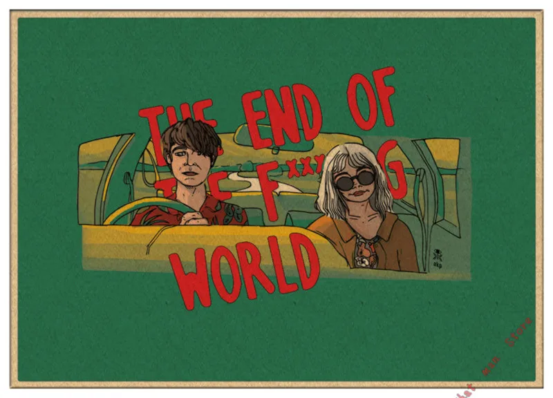 ВИНТАЖНЫЙ ПЛАКАТ конец F* ing World сериал настенная живопись Печать на плакате украшение дома 30*21 см