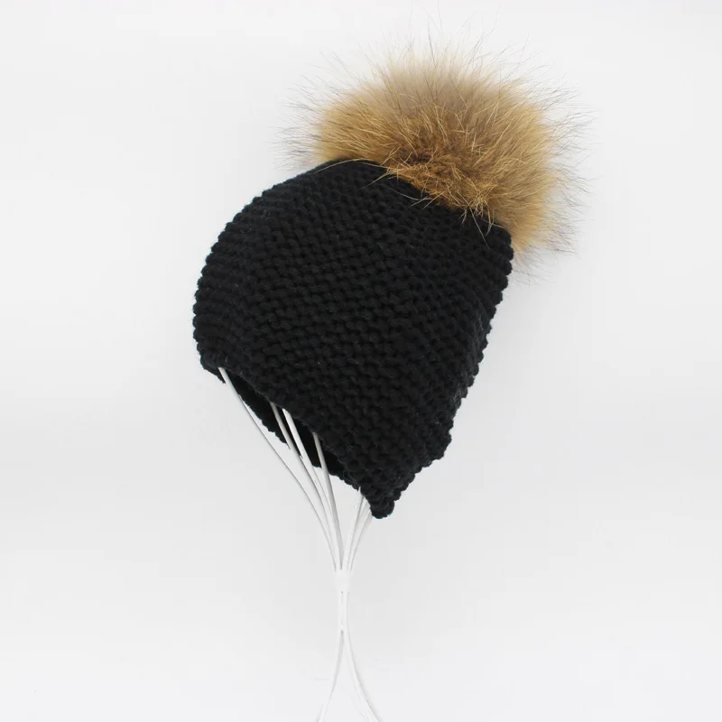 Фото 2016 Fashion Knitted Baby Hats Boy Winter Outdoor Ear Protection Beanies Caps Pom pom Real Fur Hat Kids Аксессуары для одежды 2016 Fashion Knitted Baby Hats Boy Winter Outdoor Ear Protection Beanies Caps Pom pom Real Fur Hat Kids Аксессуары для одежды