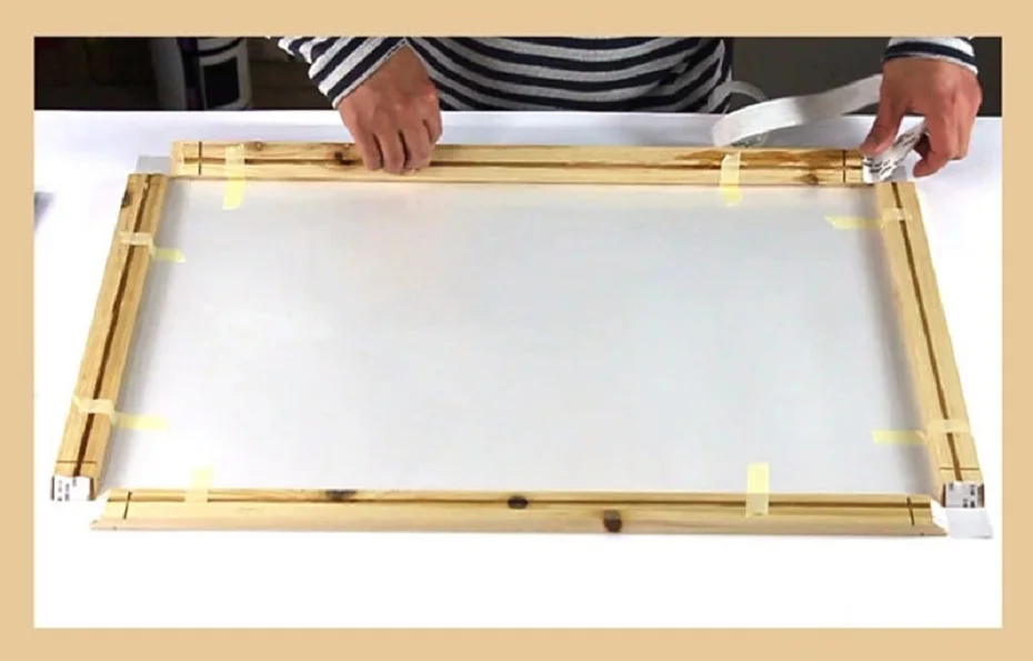 DIY большие оригиналы деревянная фоторамка картина по номерам рамка настенная Художественная холст картины рамка Висячие картины рамка домашний декор
