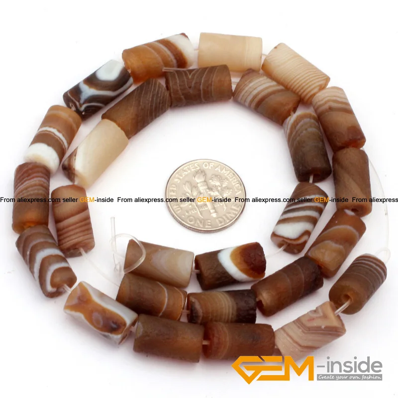 Матовый натуральный ботсванный Агат бисер для самостоятельного изготовления