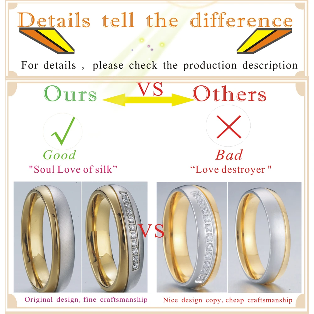 Комплект свадебных колец из нержавеющей стали с фианитом для пары|couple rings silver|male