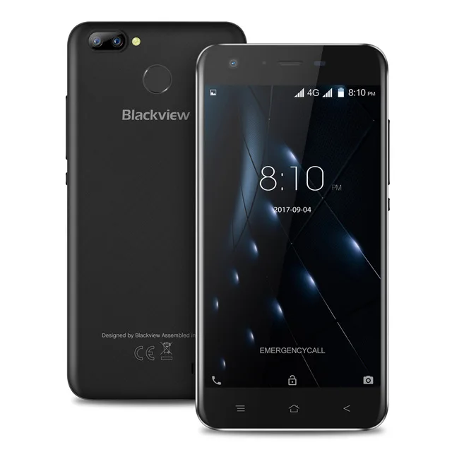 Blackview A7 Pro 4 г LTE Смартфон Android 7.0 MTK6737 ядра двойной сзади Камера 8MP + 0.3MP 5.0 &quotHD 2 ГБ 16 2500